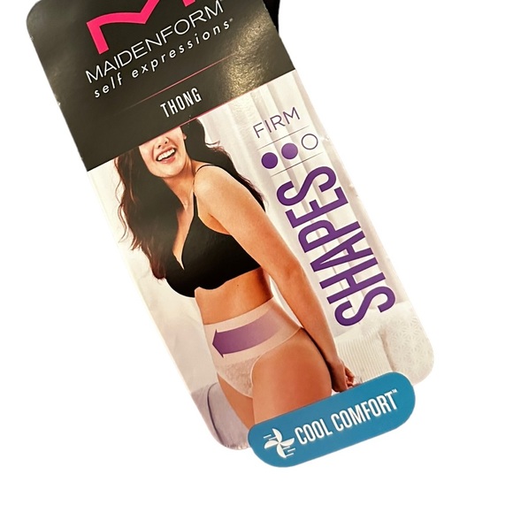 Maidenform Self Expressions Tummy Taming Shapewear Thong Black Size Small NEW - Picture 5 of 9